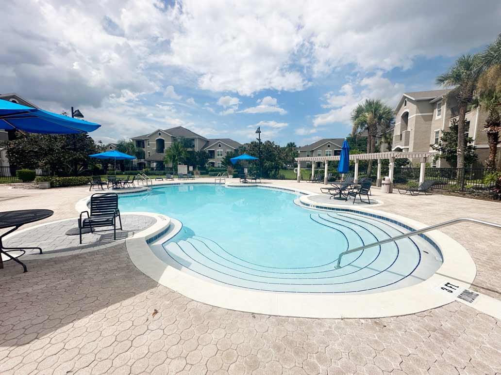 Completed community pool demonstrating Grunit commercial capabilities