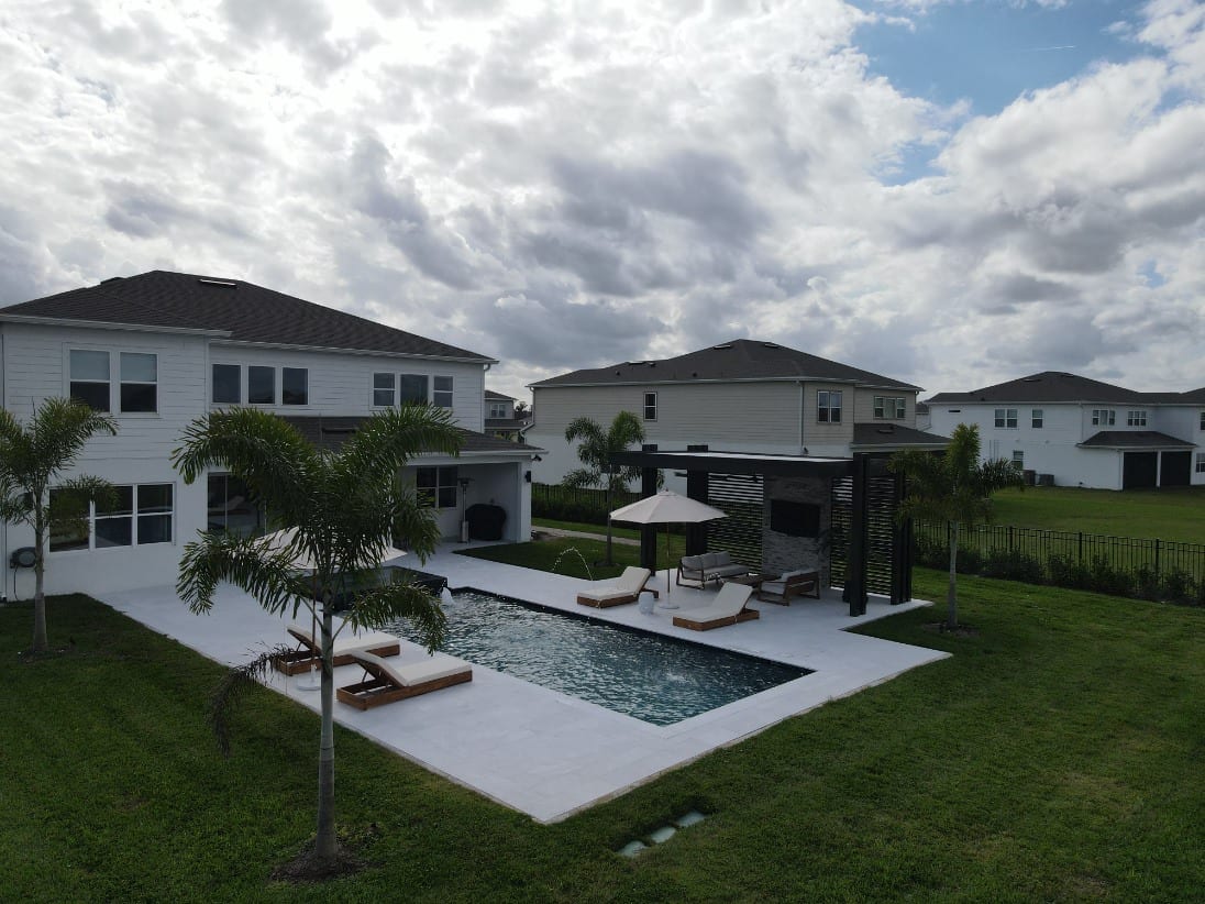 Completed Grunit pool in Central Florida